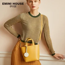 EMINI HOUSE Mini Tote Bag Luxury Handbags Women Bags Designer Crossbody Bags For Women Split Leather Shoulder Bag