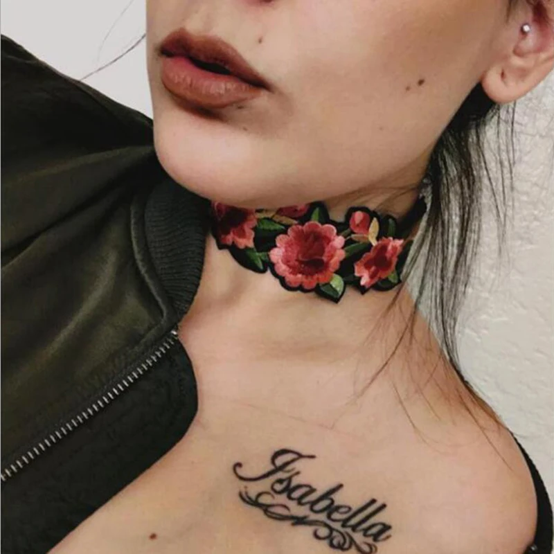 Personality Summer Chocker Exquisite Embroidery Flower Shape Decorations For Women Best Gift Girls Necklace Lady | Украшения и