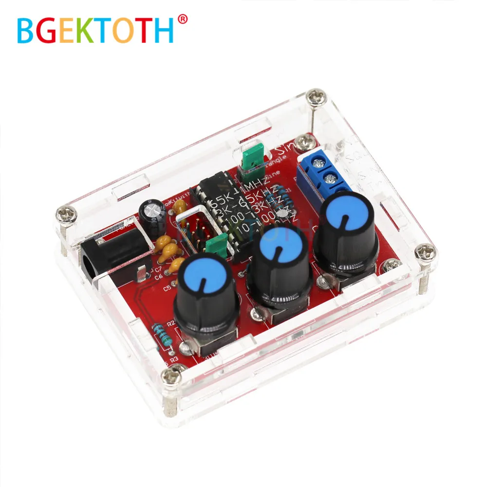 Функциональный генератор сигналов DIY Kit треугольный выход 1 Гц МГц Регулируемая