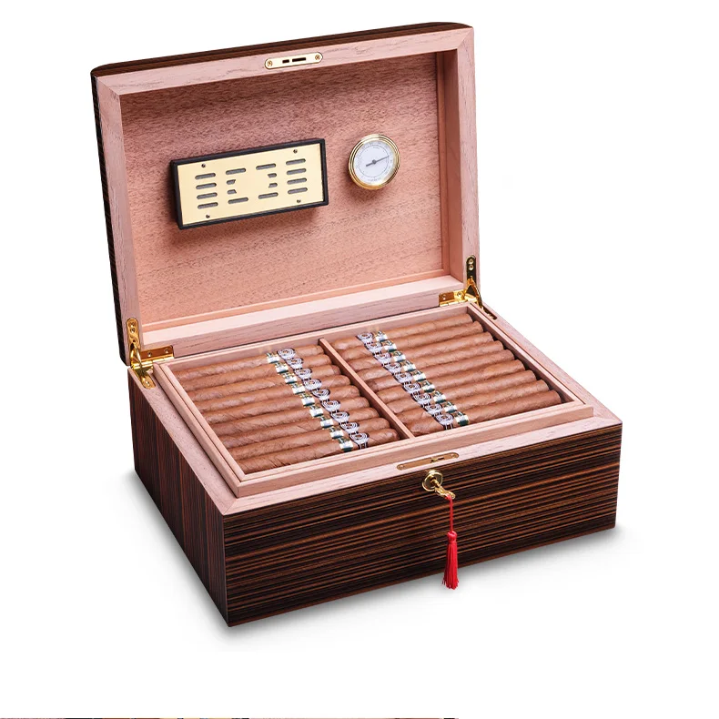 CIGARLOONG хьюмидор деревянный сигара дисплей коробка Humidor большой емкости с увлажнителем гигрометр коробка для сигар CLA-0081-3