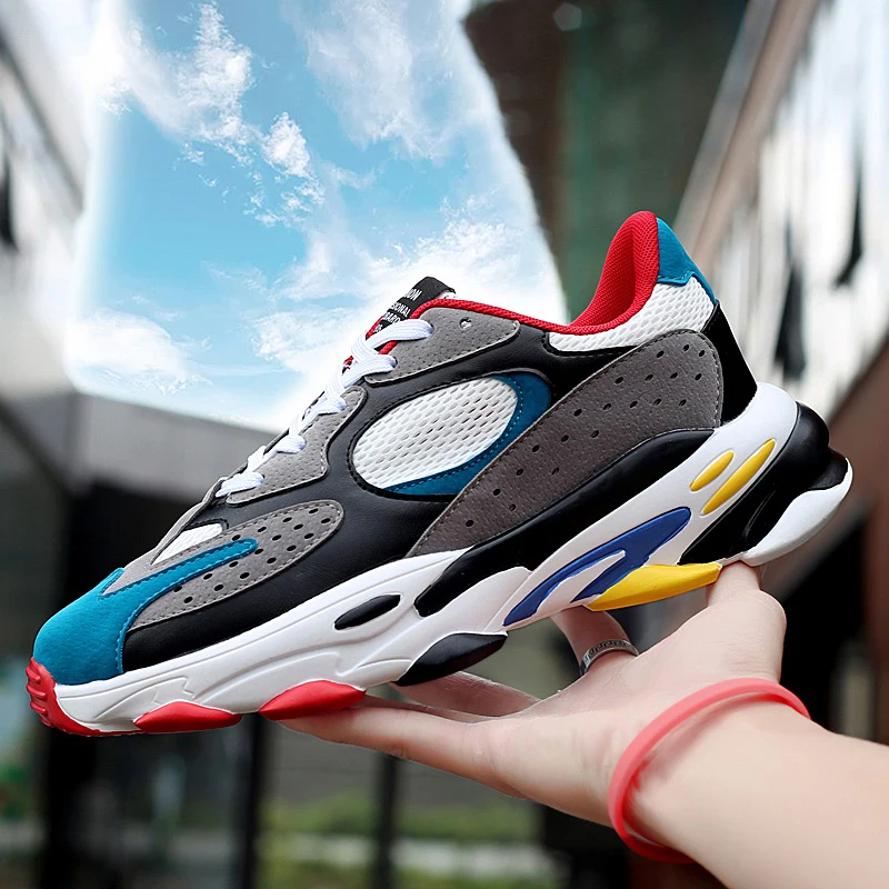 

Original Men Running Shoes Disruptor 2 Black Sneakers KAYANO Gel 90 Zoom Air 350 Breathable Lace Up Sport Triple-S 500 Walking