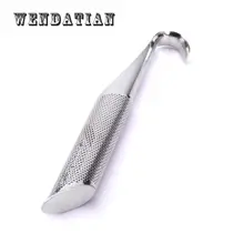 Кухня Бар чайная посуда ситечки для чая из нержавеющей стали трубы моделирование Чайный фильтр Висячие чашки палочки 2 шт./лот