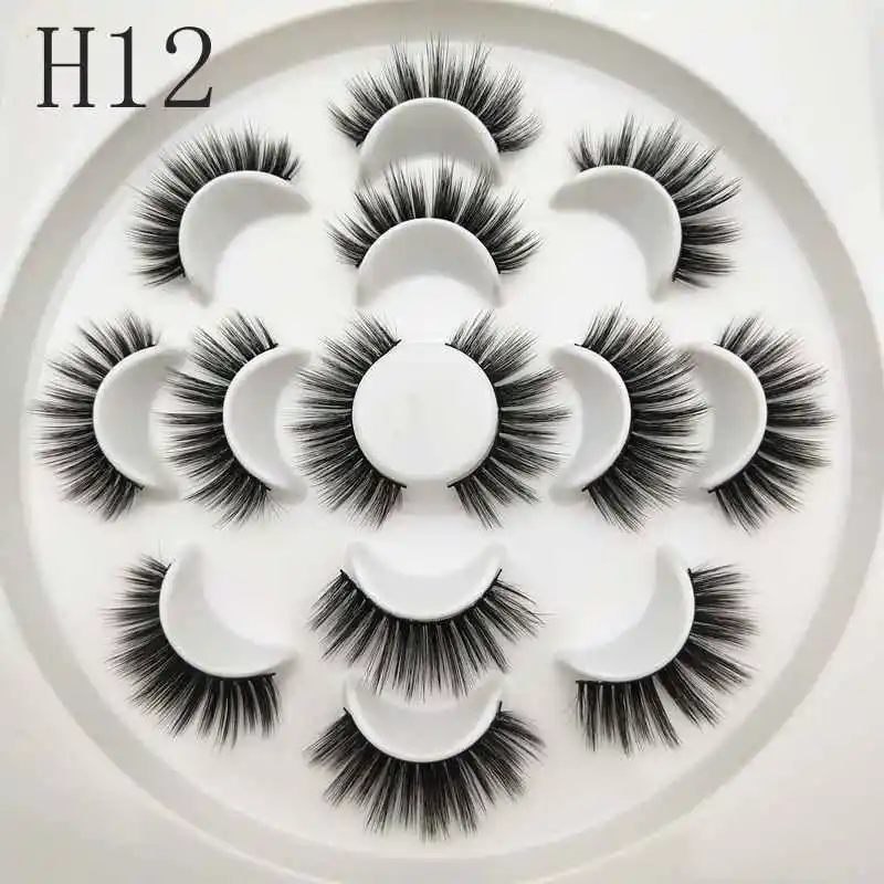 Buzzme H15 с фокусным расстоянием 25 мм ресницы 3D синтетические ресницы 7 набор ресниц Популярные реснички макияжа