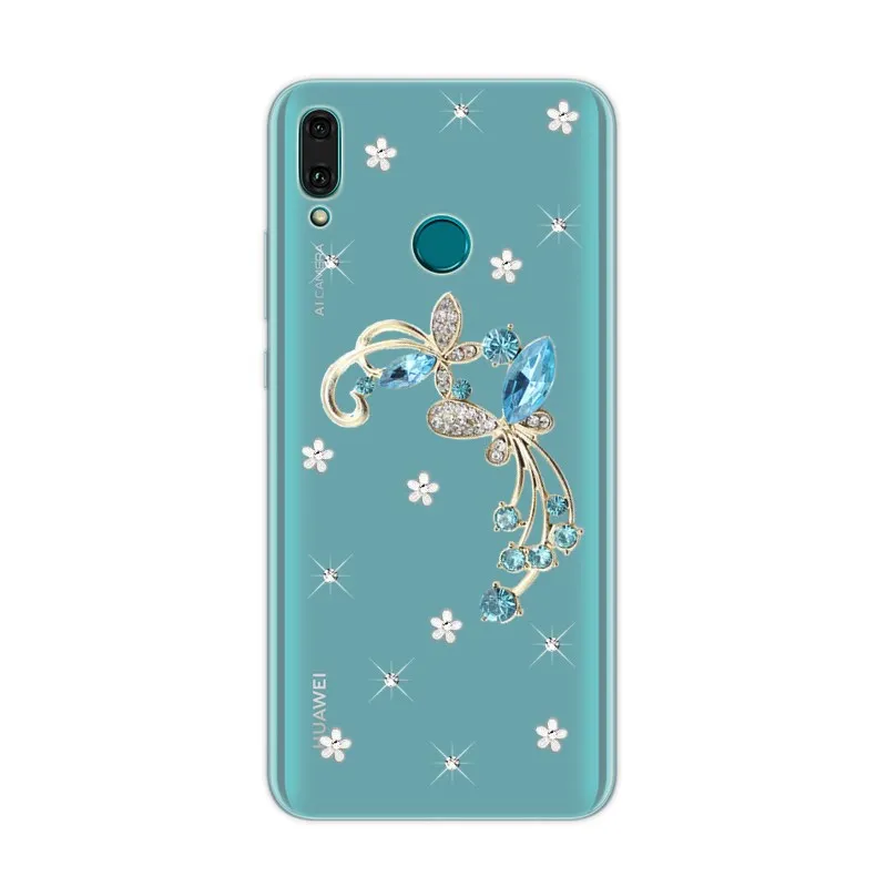 Для Huawei Y9 Y7 2019 P Smart Z Y5 Y6 Prime 2018 прозрачный чехол с павлином для P20 lite Mate 20 pro Honor 9A 9X 8X