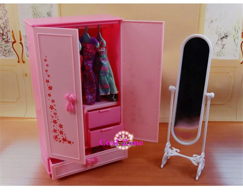 Миниатюрная мебель гардероб для куклы Барби дом Лучший подарок игрушки для девочки