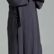 Унисекс, лето и весна, хлопок и лен, abbotmonk, длинный халат, Шаолиньское Кунг-фу, многослойная форма для боевых искусств, костюмы темно-серый