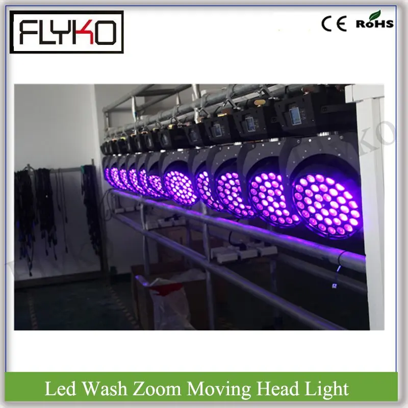 

36 full color focus moving head RGBWA+UV 18W 6in1 led wash zoom touch screen