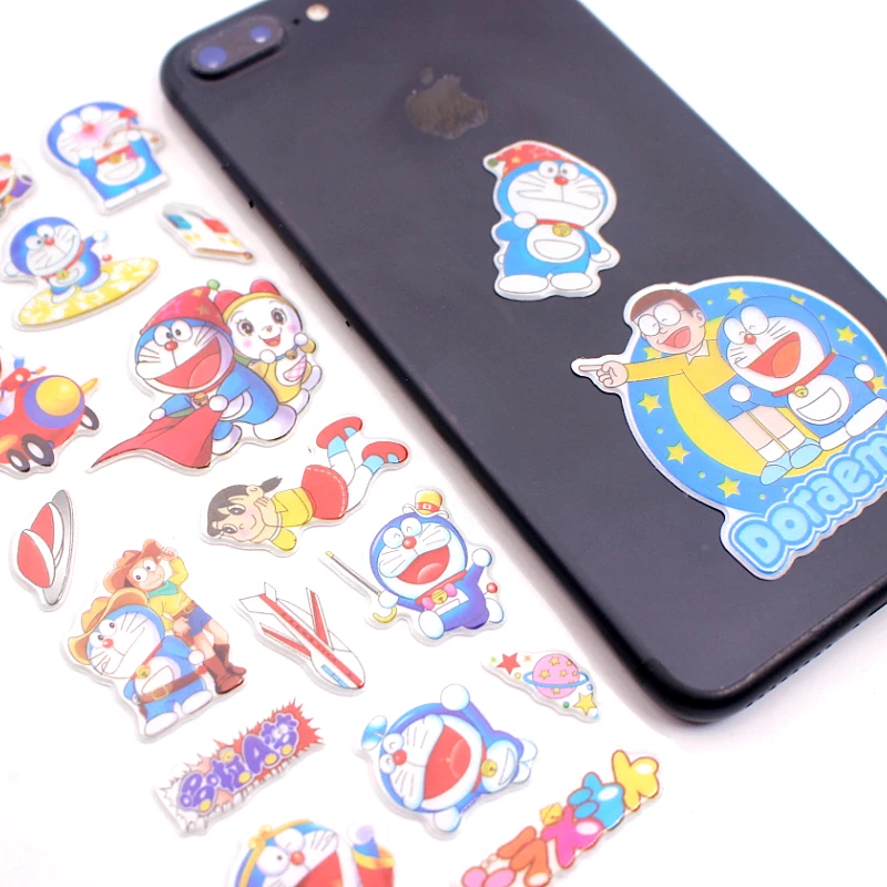 6 шт./лот Doraemon можно выбрать модный бренд игрушки для детей Мультяшные 3D наклейки
