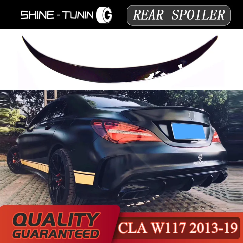 

Suitable for M-B CLA Spoiler CLA45 W117 C117 ABS Fiber Rear Trunk Wings Spoiler cla 200 250 260 2013 2014 2015 2016