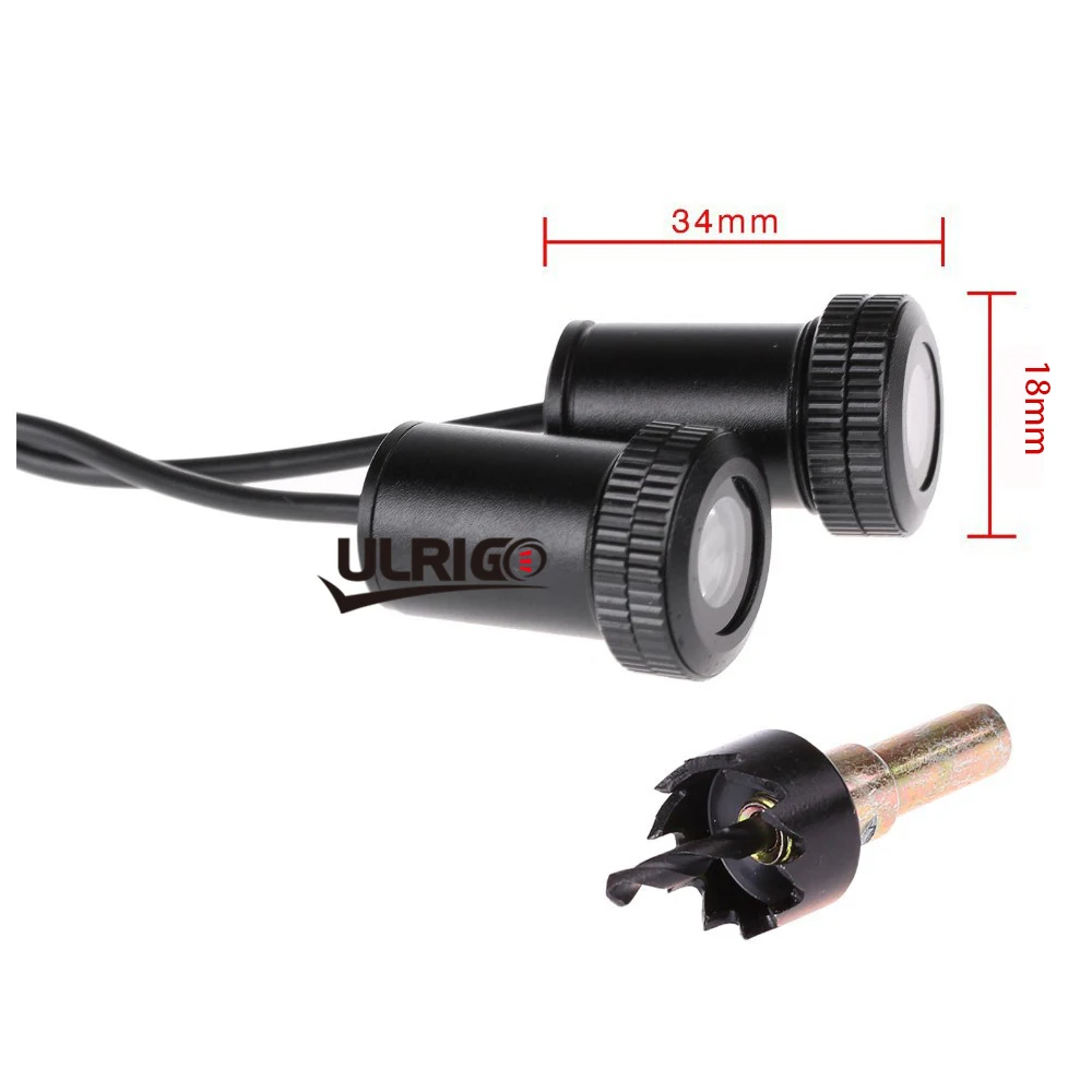 2 قطع LED باب السيارة مرحبا ضوء مجاملة سيارة أدى ليزر العارض شعار شبح ظل ضوء ل دودج ram شعار embleme لوميير