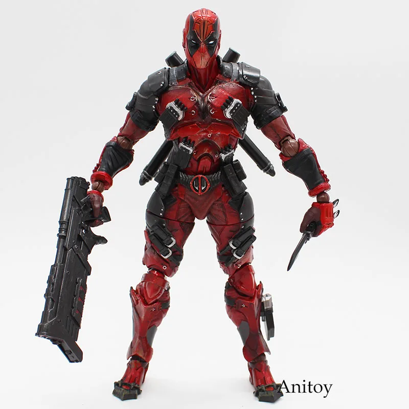 Дэдпул фигурка X-men Marvel Universe Variant Play Arts Kai Deadpool оружие ПВХ фигурка Коллекционная модель кукла игрушка 26 см