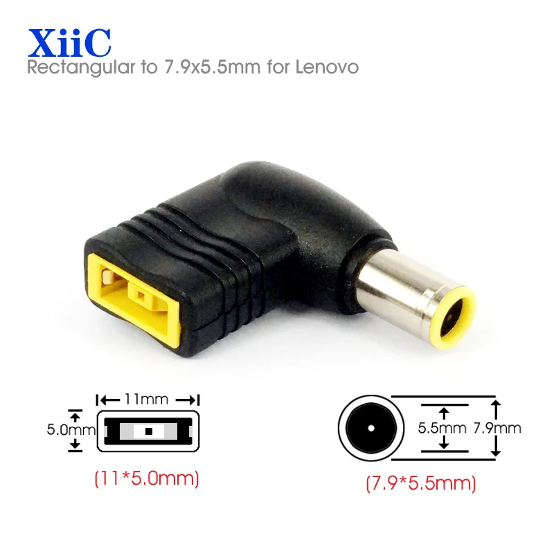 

XiiC 11*5.0mm Rectangle Female to 7.9*5.5mm Male DC Convertor Jack Adapter For Lenovo Thinkpad laptop Adapter