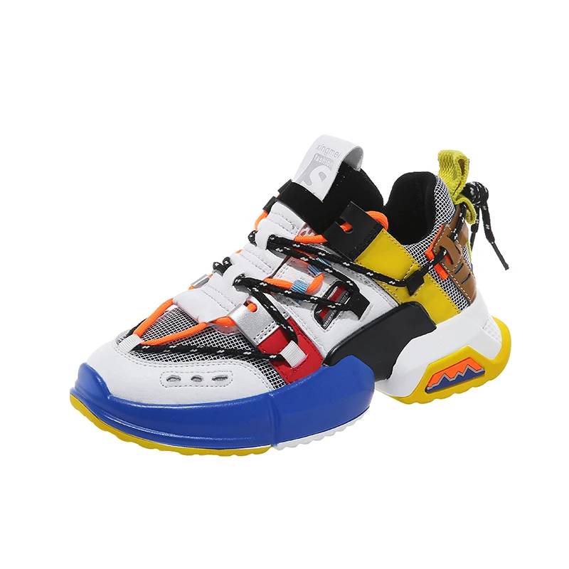 Women Height Increasing Shoe Thick Ladies Platform Sneakers Woman Dad Shoes Chunky Sneakers Cushioning Chaussures Femme