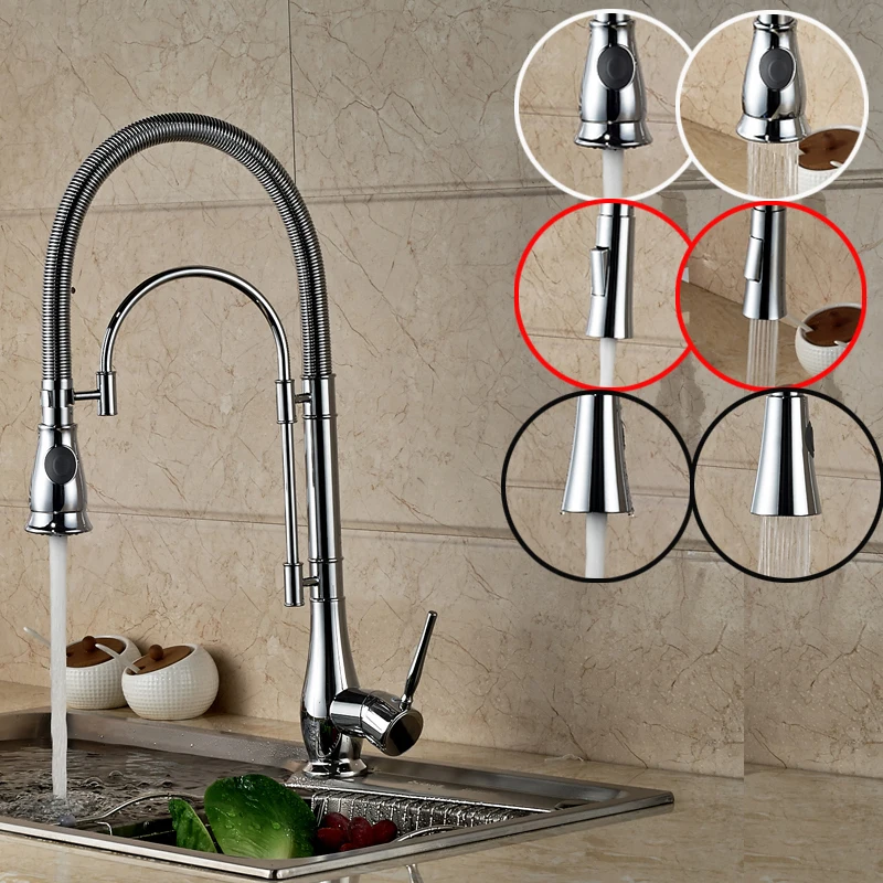 2016 NEW Design Bathroom Kitchen Sink Faucet Single Lever Chrome Hot and Cold Kitchen Water Taps