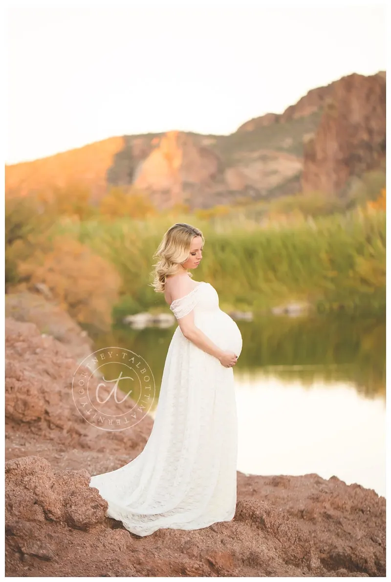 Модное Длинное Платье для беременных; реквизит для фотосессии; Одежда для беременных; платья для фотосессии; кружевное платье макси для беременных