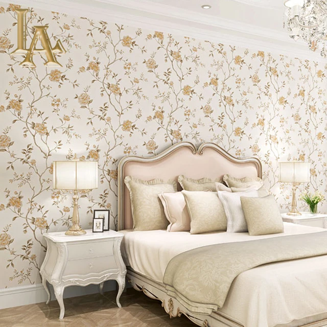 Noenname Null European Style Flower Wallpaper For Walls Decor Noenname Null European Style Flower Wallpaper For Walls Decor Bedroom Living Room Modern Vintage Luxury Wall Paper