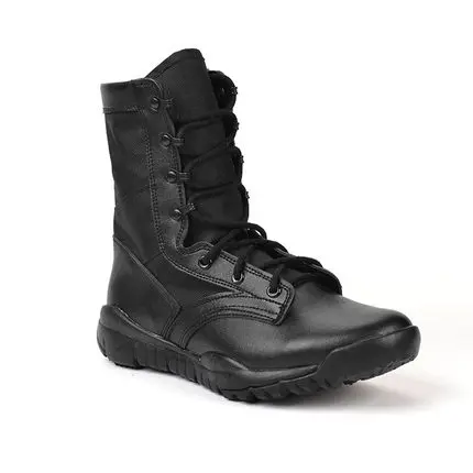 CQB Военные тактические черные ботинки дезерты армейские походные летние легкие кожаные мужские ботинки черного цвета