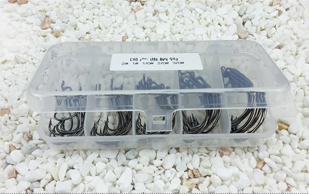 PureLeisure 50 шт./компл. Морская Рыбалка Коробка Mustad офсетная печать крючок 2#, 1#, 1/0#2/0#3/0# крючки для ловли карпа, вертлюги, рыболовные снасти аксессуары