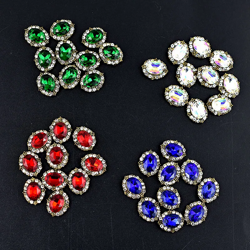 

10Pcs 3d nail art decorations rhinestone Antique Alloy 4 Colors charm gliter crystal diamonds Stone strass jewelry accessoires