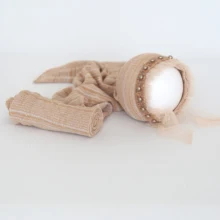 Винтажный детский кружевной капор и обертывание, набор для новорожденных, реквизит для фотосъемки, трикотажная ткань, обертывание, ручная работа, Детская груша, шапка, новорожденный, грильские реквизиты