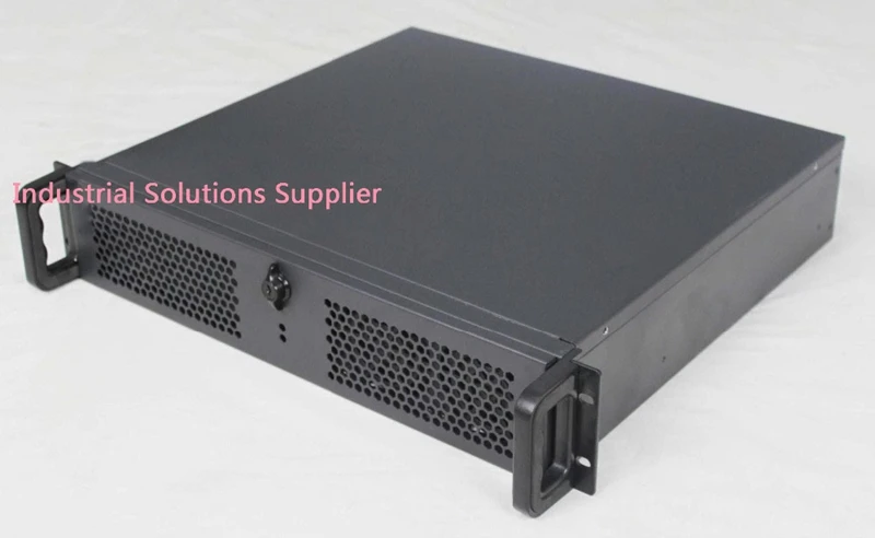 

New Ultra-Short 2U Computer Case Full Open Door Black 4 Plate PC Power Supply 2U Server Short Box Computer Case