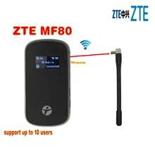 Разблокированный zte MF80, 3g, Wi-Fi маршрутизатор 42 Мбит/с Мобильная компиляция java-приложений! 4g Роутер ключ lte маршрутизатор PK mf60 mf63 mf90c mf90 mf910 mf95 mf96