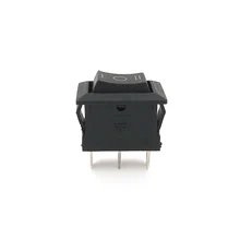 Interrupteur à bascule noir 12 v, 20 Amp DC, lumière ronde 12 V Volt Kit voiture 3 broches 10 pièces