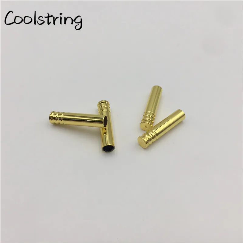 Coolstring 4 шт/1 Набор 0*25 мм плоский рот металлический аглет Покрытие DIY круглые пули
