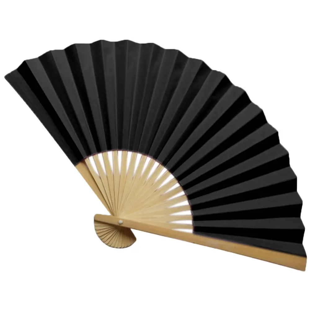 Pattern Chinese Style Hand Held Fan Bamboo Paper Folding Fan Handheld Wedding Hand Fan Cool Bamboo Flower Personalized G613 - Color: G