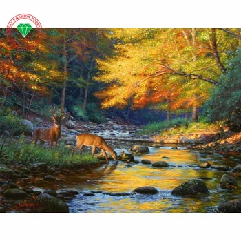 

NEW DIY 5D Diamond Painting Landscape Nature full Square drill decor Mosaic Embroidery Series Inlaid resin sets diamond pattern