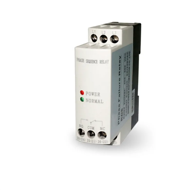 JVRD6 Three Phase Sequence Loss Protection Relay 200 500VAC DIN rail