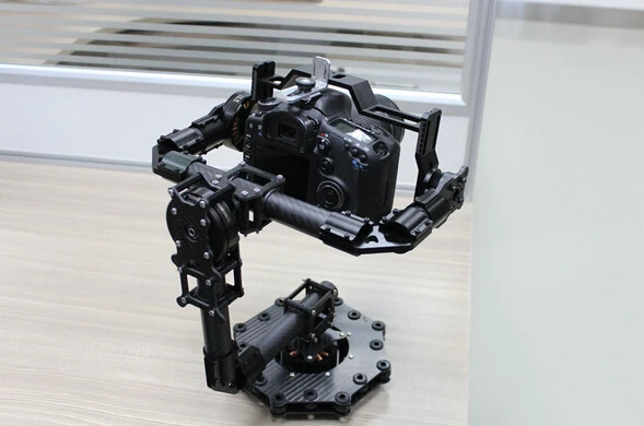 Бесщеточным двигателем воздушного PTZ Gimbal из углеволокна с комбинированный