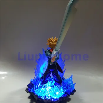 

Dragon Ball Z Action Figures Trunks The sword of hope Power Up Anime Dragon Ball Super Trunks Led Lights Model Toy