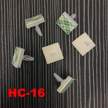

70pcs HC-16 Nylon Plastic PCB Board Support Holder 3mm Hole Locking Snap-In Rivet 3M Glue Stick Fixed Mount Self Adhesive Spacer