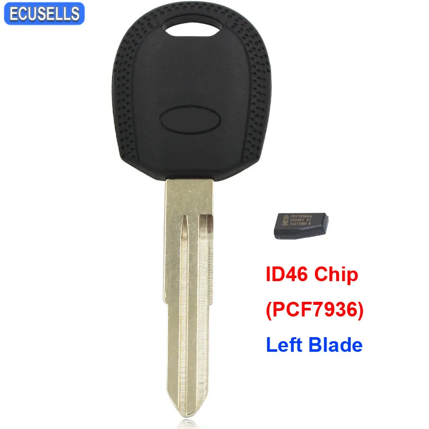 

Remote Key Shell Case Transponder Ignition Blank Key ID46 PCF7936 Chip For For Kia Cerato Morning Picanto Sportage Left Blade