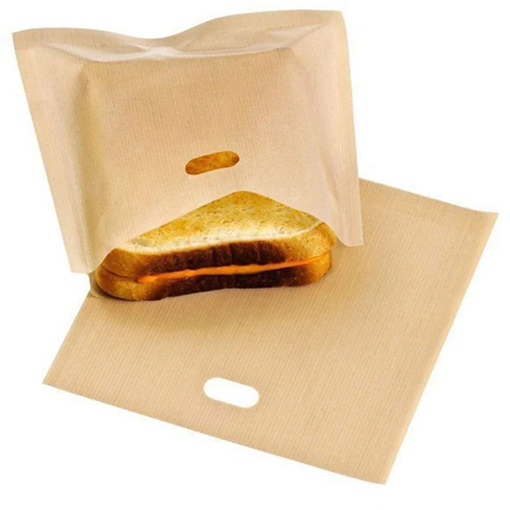 Easy Reusable Non-stick Toaster Bags for Grilled Cheese Sandwiches Made AB
