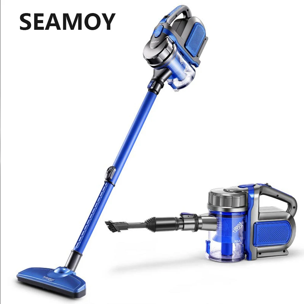 

Seamoy Corded 2-in-1 Vacuum Cleaner 600W Dry Use Super Suction Car Ultra Quiet Hand Held Household Dust Collector Aspirator