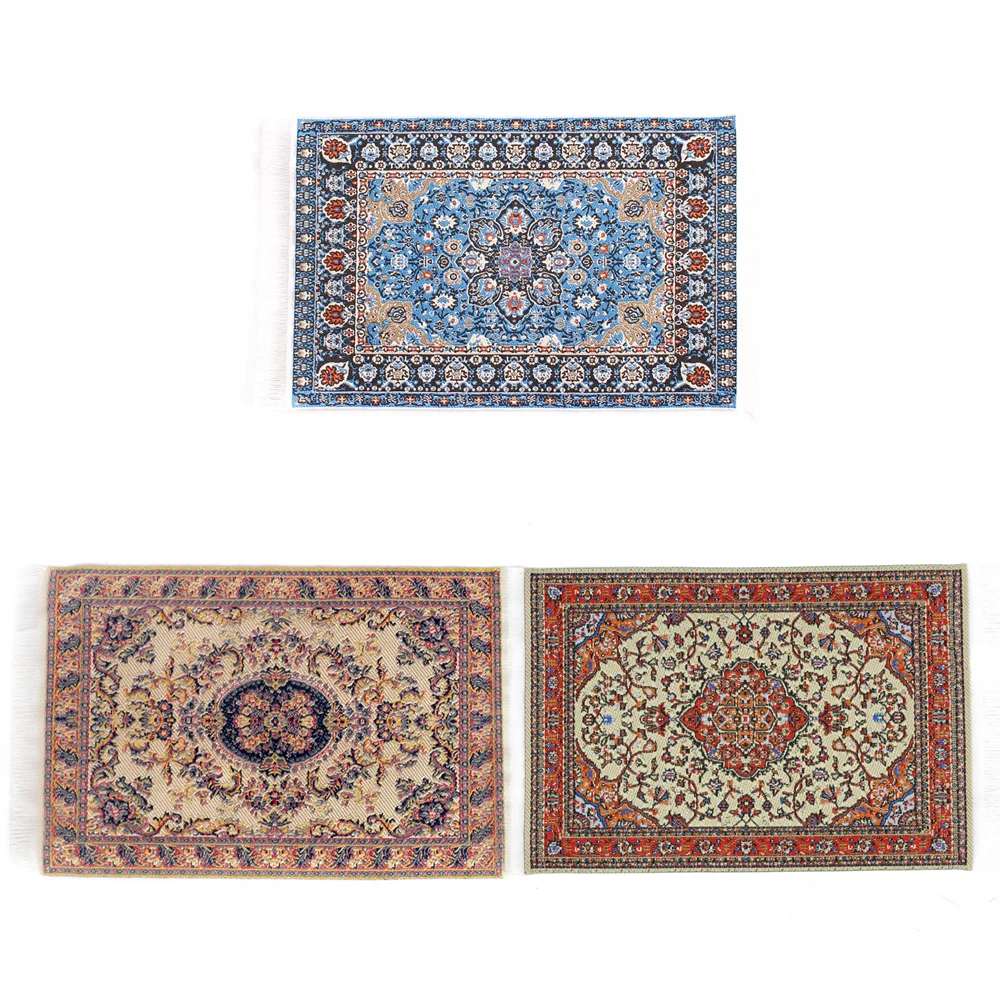 Rug 32S miniature dollhouse woven carpet 1pc 1//12 scale