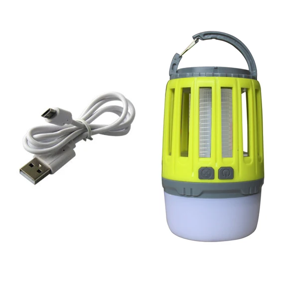 На солнечных батареях/USB Перезаряжаемые Led инсектицидная лампа 2-в-1 Водонепроницаемый переносная лампа для кемпинга мухобойка для активного отдыха на открытом воздухе - Цвет: USB B