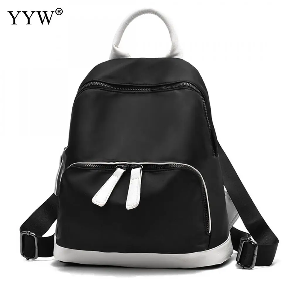 Black Casual Backpack For Women Men School Backpack Waterproof Nylon Bookbag Simple Shoulder Bag For Women 2018 Purse Black Casual Backpack For Women Men School Backpack Waterproof Nylon Bookbag Simple Shoulder Bag For Women 2018 Purse