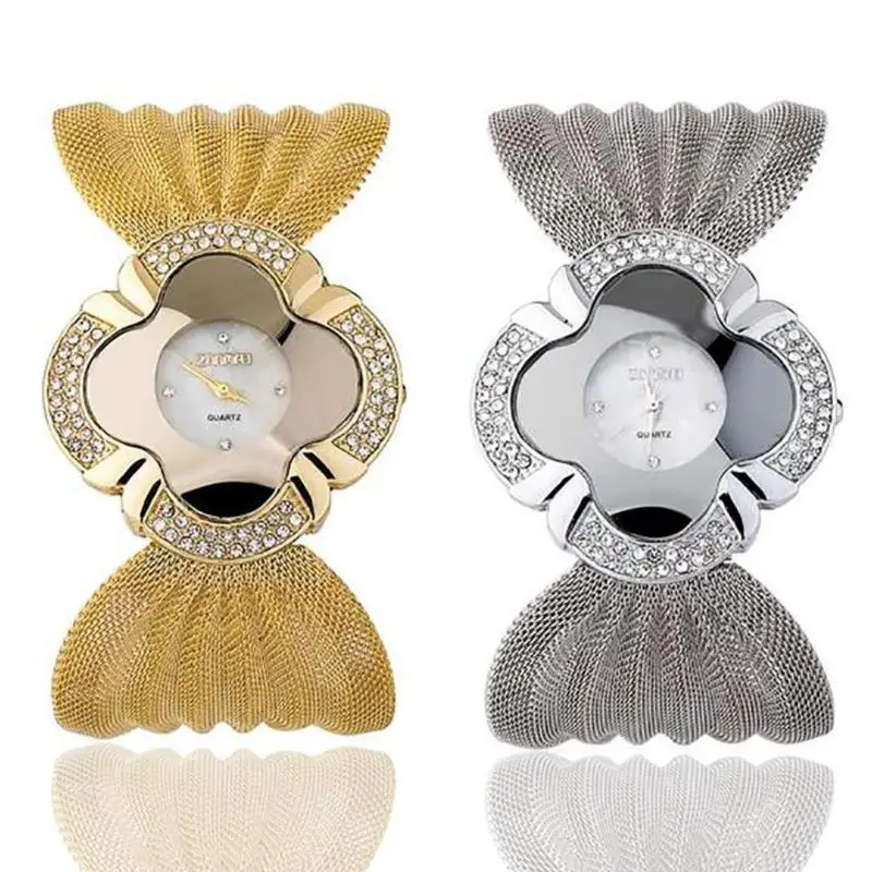 1pc Women Watch Luxury brand Crystal Rhinestone Bracelet Quartz Ladies Wristwatch Bling Watch wrist clocks fashion