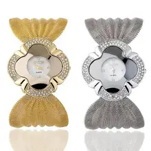 1pc Women Watch Luxury brand Crystal Rhinestone Bracelet Quartz Ladies Wristwatch Bling Watch wrist clocks fashion