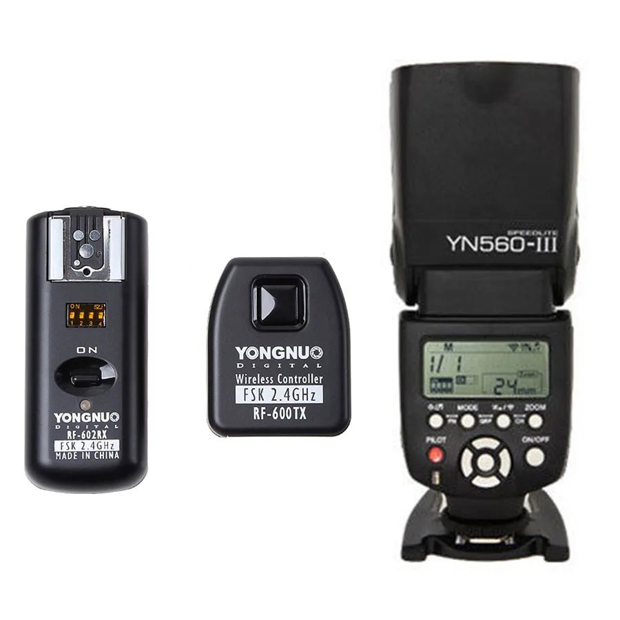 Yongnuo RF-602 2.4GHz Wireless Remote Flash Synchronized Trigger for Canon 580EX II 540EZ 420EX 420EZ 380EX Cameras 430EX 430EZ 520EZ 580EX
