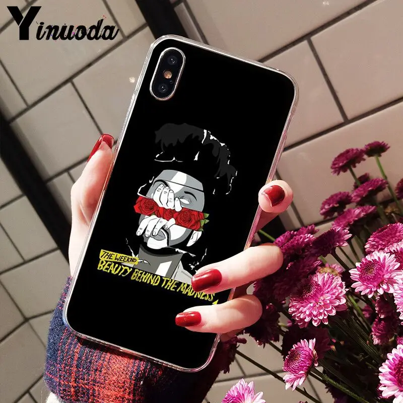 Yinuoda Weeknd поп-певец Starboy TPU Мягкий силиконовый чехол для телефона для iPhone X XS MAX 6 6S 7 7plus 8 8Plus 5 5S XR