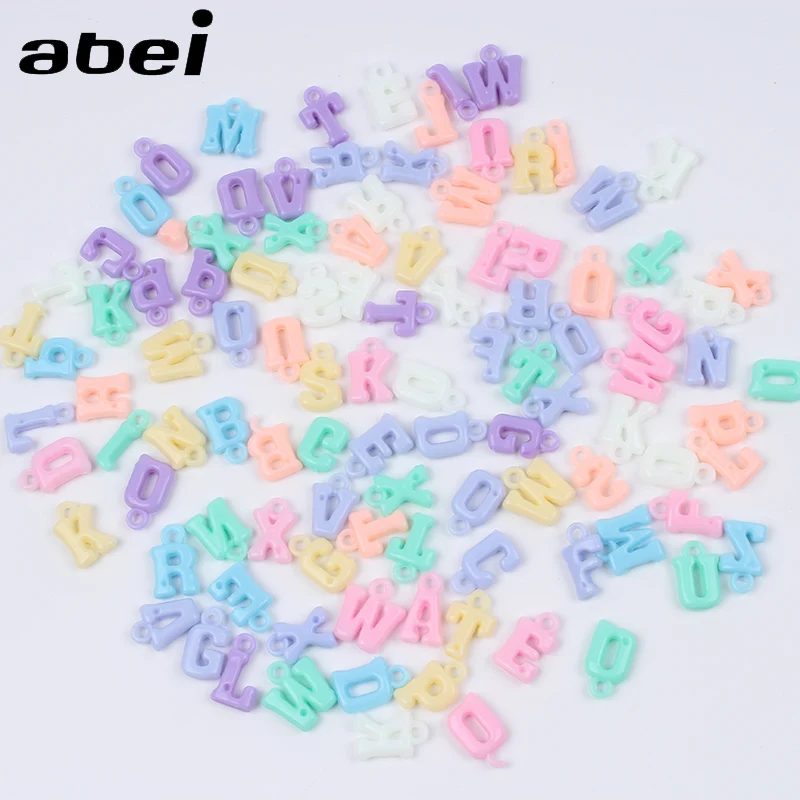 

100pcs/lot Random Mix Alphabet Letters Buttons Plastic Mini Cartoon Button For Scrapbooking Party Decoration Diy button Craft