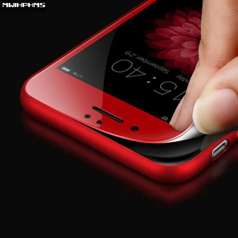 MWIHPHMS 3D мягкий край углеродное волокно стекло для iphone 7 Защита экрана полное