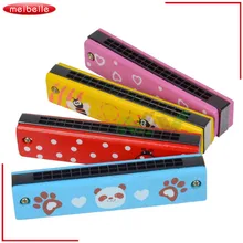 Новинка обучающая красочная музыкальная деревянная окрашенная Губная гармошка игрушка для детей подарок для детей случайный ребенок высокого качества
