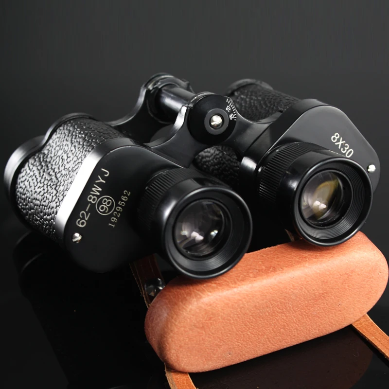 قوية مناظير عسكرية 8X30 HD تلسكوب جودة عالية طويلة المدى مجهر مع جلد حقيبة للصيد Lll للرؤية الليلية