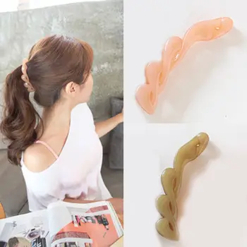

New Fashion Chic Women Girls Clamp Cute Banana Hair Grip Clip Korean Hairpin Ponytail Holder Women Hair Clip Accessories