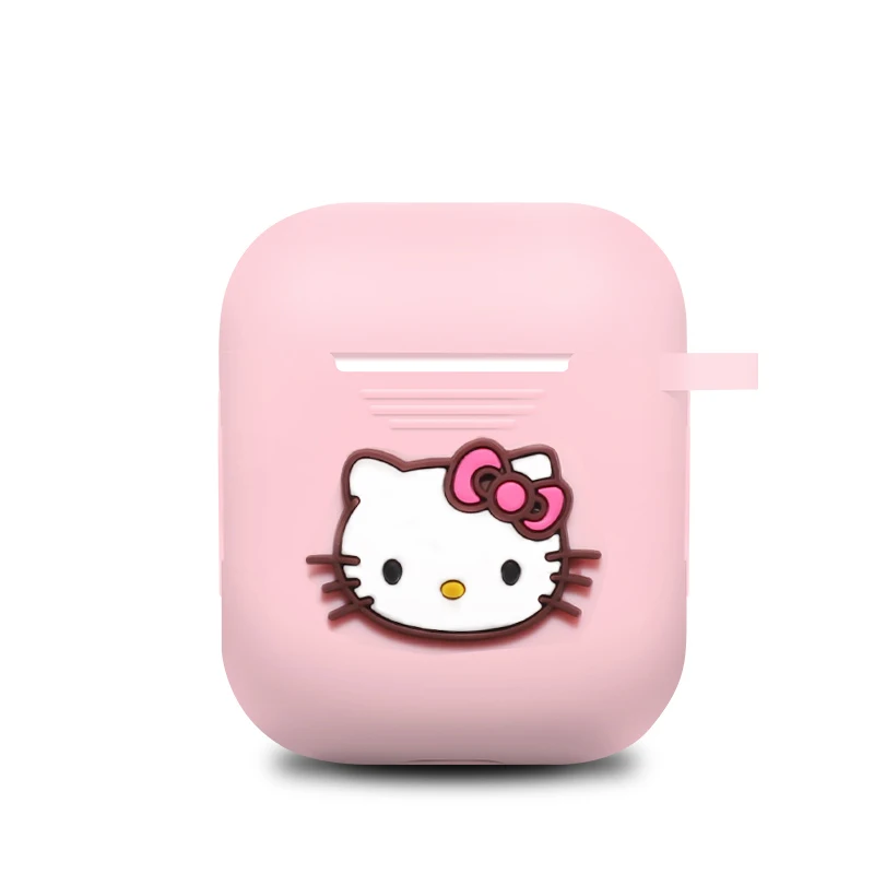 

Silicone Airpods Case for Apple Airpods 1/2 /i9S/i10/i10s/i10 max/i11/i12/i13/i20/i30 Tws Charging box Hello Kitty Earphone Case